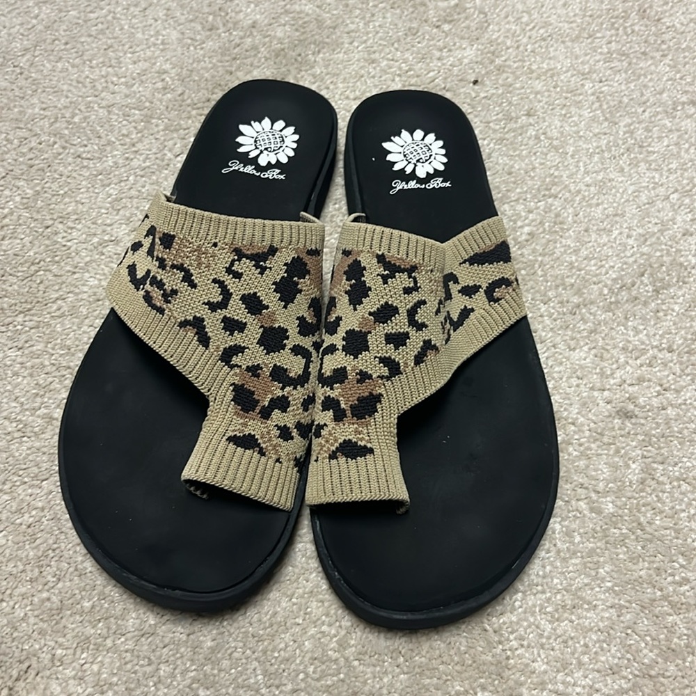 Yellowbox Leopard Print Sandals Summer Beach